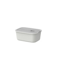 Mepal - Frischhaltdosen EasyClip - Schüssel mit Deckel & Schiebeverschluss - Geeignet für Mikrowelle, Dampfgarer, Kühl- und Gefrierschrank - Luftdicht & auslaufsicher - 700 ml - Nordic white