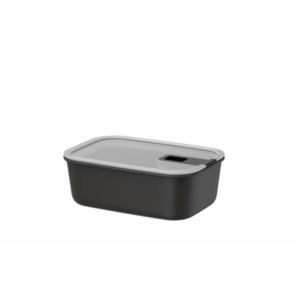Mepal - Frischhaltdosen EasyClip - Schüssel mit Deckel und Schiebeverschluss - Geeignet für Mikrowelle, Dampfgarer, Kühl- und Gefrierschrank - Luftdicht und auslaufsicher - 1 l - Nordic black