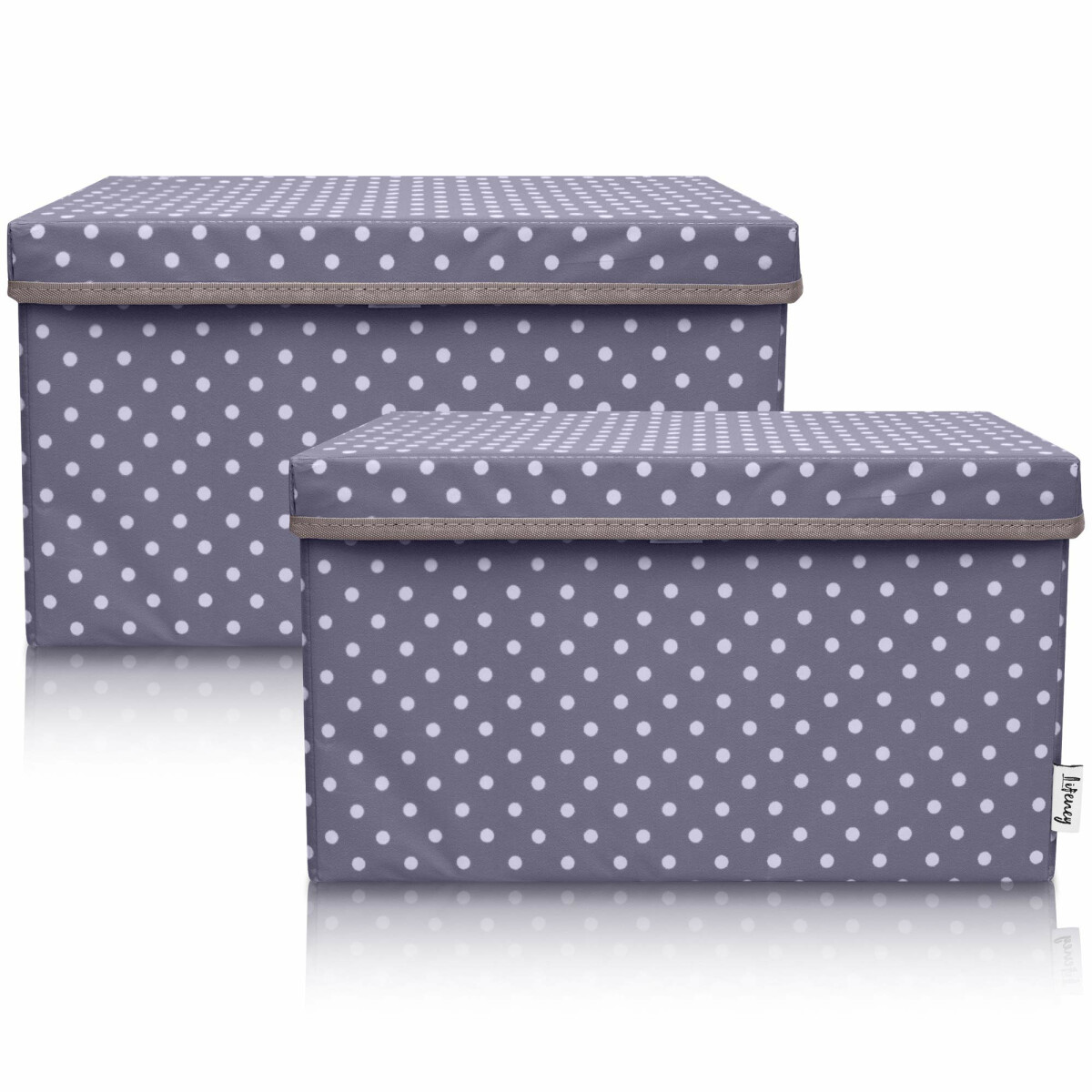 LIFENEY 2-Set Aufbewahrungsbox Kinder (37x25x21cm) I Aufbewa
