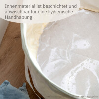 Lifeney meets "Bobo Siebenschläfer" Wäschekorb zusammenfaltbar für Kinder - Box mit verschließbarem Kordelzug zum Verstauen von Spielzeug - ca. 43,5 x 46 cm