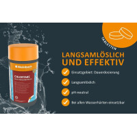 STEINBACH | Wasserpflege Set Classic XL I Pool Chlor Starterset für Einsteiger I Mini-Multitabs, Kristallklar, Dosierschwimmer, Testkit, pH-Senker & Chlorgranulat | Pool-Zubehör-Set für Anfänger