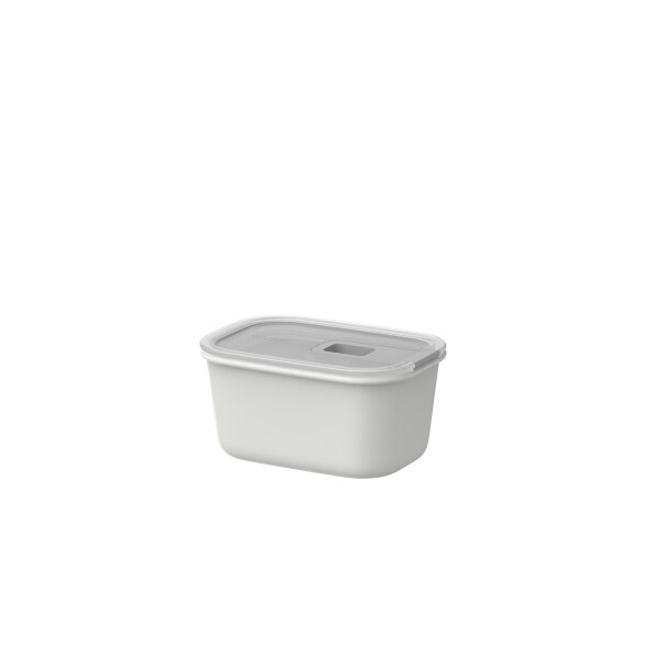 Mepal - Frischhaltdosen EasyClip - Schüssel mit Deckel & Schiebeverschluss - Geeignet für Mikrowelle, Dampfgarer, Kühl- und Gefrierschrank - Luftdicht & auslaufsicher - 450 ml - Nordic white