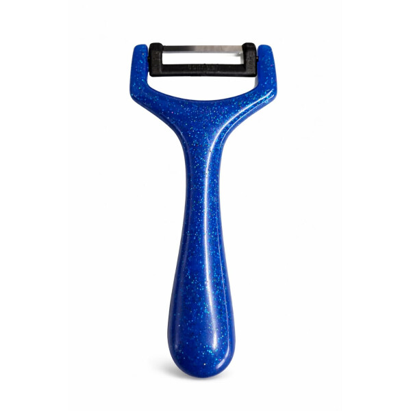 Neustanlo Sparschäler Blau | ergonomischer Gemüseschäler in Y-Form | präzises Schälen von Obst & Gemüse | handlich leicht | Küchenhelfer für Kartoffeln Karotten Gurken