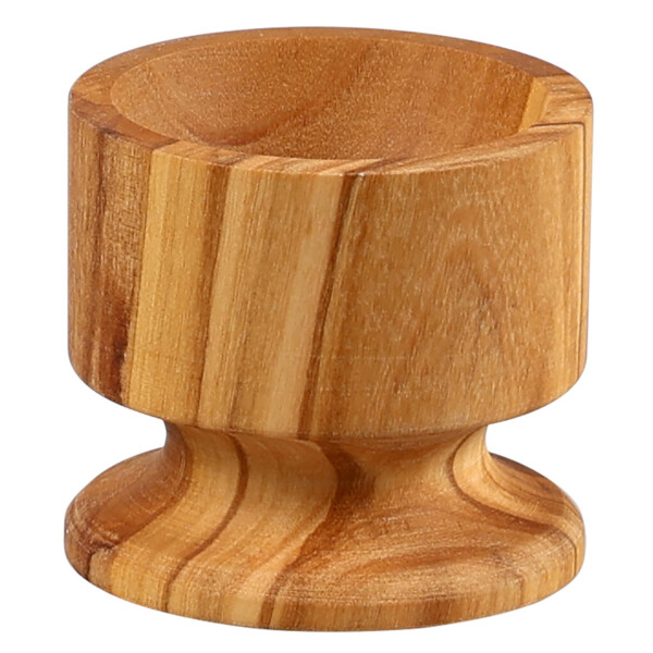 KESPER Eierbecher aus Olivenholz | Ø 5,5 cm x H 5 cm | natürlicher Eierhalter für Frühstücksei | robust & langlebig | dekorativer Holz Eierbecher für Frühstückstisch