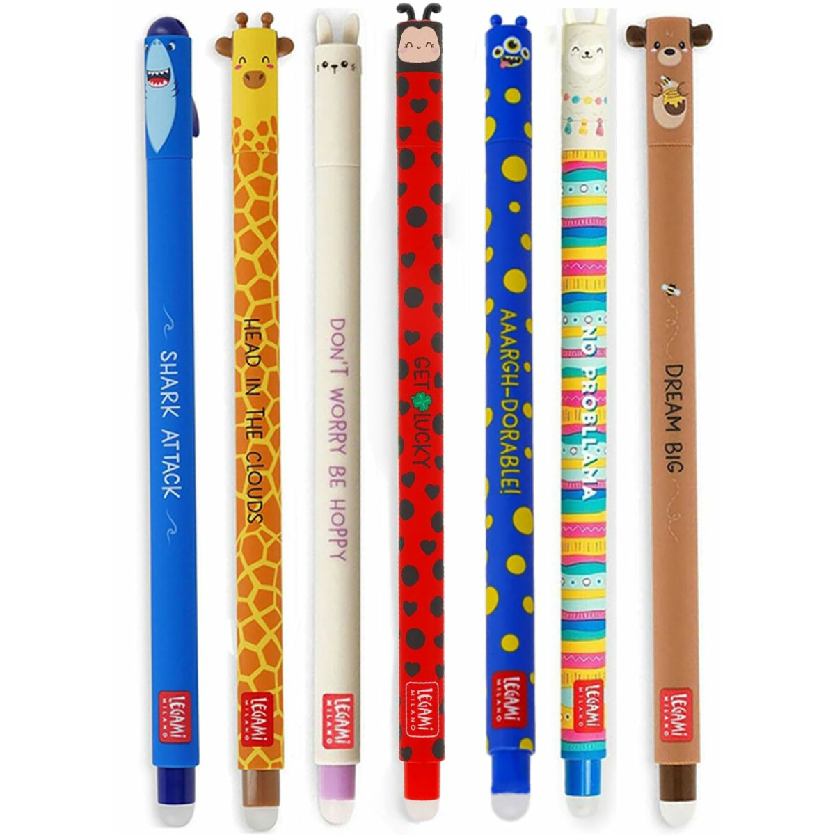 LEGAMI - Set aus 7 radierbaren Gelstifte box