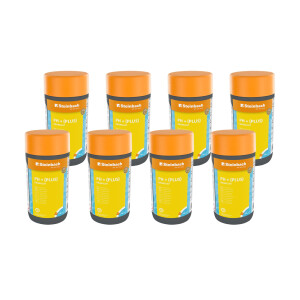 Steinbach Poolpflege pH-Plus Granulat - 0753201TV08-8X 1kg - Zur pH-Wert-Erhöhung im Pool - Gut löslich & staubreduziert - Für stabile Wasserwerte & bessere Desinfektionswirkung