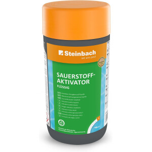Steinbach Poolpflege Sauerstoffaktivator - 07535S01TV04-4l - Flüssiger Wirkverstärker bei Sauerstoffdesinfektion - Gegen Algenwachstum - Für Erstdosierung & Dauerdosierung