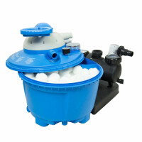 STEINBACH Filterbälle 1400 g mit Wäschenetz | ersetzt 50 kg Filtersand & Quarzsand | Wiederverwendbare Pool Filter Balls | für Sandfilteranlagen & Aquarium