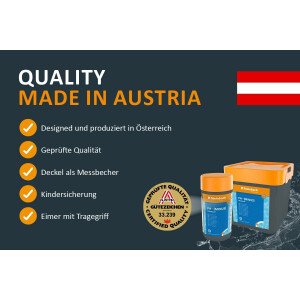 Steinbach Poolpflege Set 3-teilig | pH-Plus 1kg + pH-Minus 1,5kg + pH-Stabilisator 1kg | Regulierung & Stabilisierung des Poolwassers | für klare Wasserwerte & optimale Desinfektion