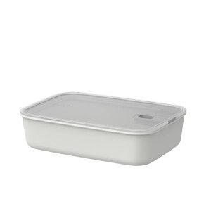 Mepal - Frischhaltdosen EasyClip - Schüssel mit Deckel und Schiebeverschluss - Geeignet für Mikrowelle, Dampfgarer, Kühl- und Gefrierschrank - Luftdicht und auslaufsicher - 2,25 l - Nordic white