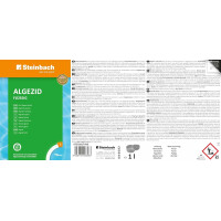 Steinbach Poolpflege Set | 5 kg Chlortabs 20 g schnelllöslich & 5 l Algezid flüssig | Desinfektion & Algenverhütung | pH-neutral rückstandsfrei & schaumfrei | für klares Poolwasser