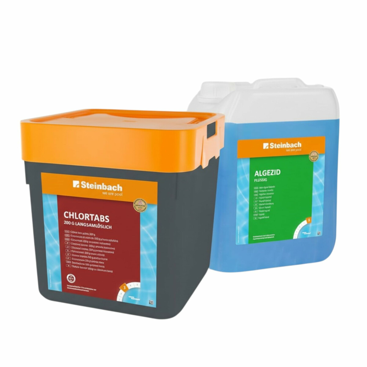 Steinbach Poolpflege Set | 5 kg Chlortabs 200 g langsaml&oum