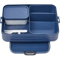 Mepal Bento-Einsatz für Lunchbox Take a Break Large | Nordic Denim | praktischer Facheinsatz für getrennte Aufbewahrung | BPA-frei | spülmaschinenfest | ideal für Snacks & Meal Prep