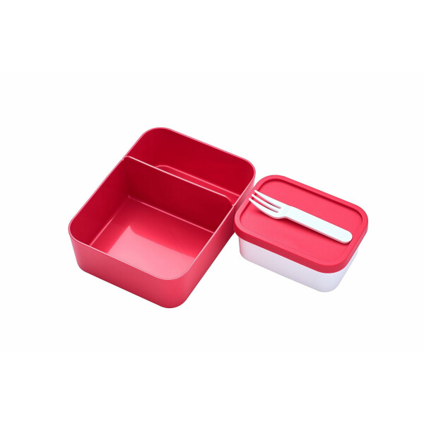 Mepal Bento-Einsatz für Lunchbox Take a Break Large | Nordic Red | praktischer Facheinsatz für getrennte Aufbewahrung | BPA-frei | spülmaschinenfest | ideal für Snacks & Meal Prep