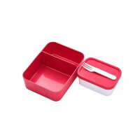 Mepal Bento-Einsatz für Lunchbox Take a Break Large | Nordic Red | praktischer Facheinsatz für getrennte Aufbewahrung | BPA-frei | spülmaschinenfest | ideal für Snacks & Meal Prep