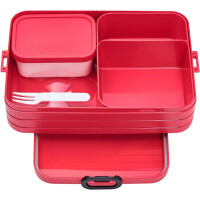 Mepal Bento-Einsatz für Lunchbox Take a Break Large | Nordic Red | praktischer Facheinsatz für getrennte Aufbewahrung | BPA-frei | spülmaschinenfest | ideal für Snacks & Meal Prep