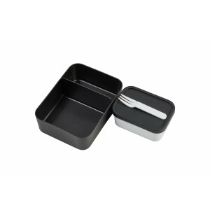 Mepal Bento-Einsatz für Lunchbox Take a Break Large | Nordic Black | praktischer Facheinsatz für getrennte Aufbewahrung | BPA-frei | spülmaschinenfest | ideal für Snacks & Meal Prep