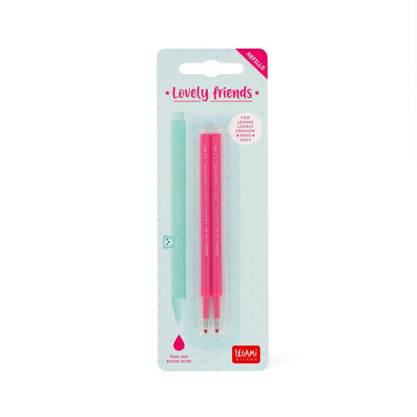 Legami Nachfüllpackung für Gel-Stifte, Rosa, 2 Stück