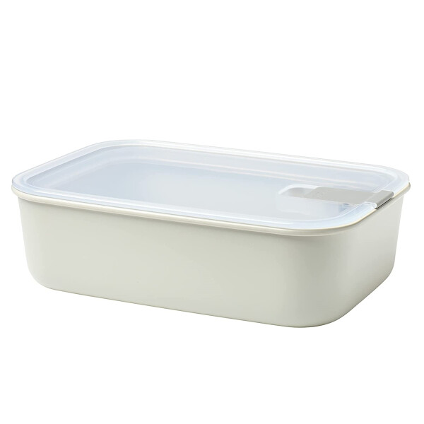 Mepal – Frischhaltedose EasyClip – Schüssel mit Deckel & Klickverschluss – Geeignet für Mikrowelle, Dampfgarer, Kühl- und Gefrierschrank – Luftdicht & auslaufsicher – 1500 ml – Nordic white