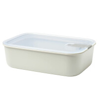 Mepal – Frischhaltedose EasyClip – Schüssel mit Deckel & Klickverschluss – Geeignet für Mikrowelle, Dampfgarer, Kühl- und Gefrierschrank – Luftdicht & auslaufsicher – 1500 ml – Nordic white