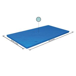 Bestway PE-Abdeckplane 304 x 205 cm, blau, eckig