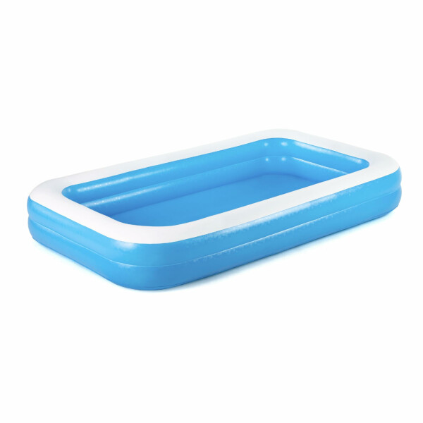 Bestway 1026034XXX20 54150 Family Pool, Planschbecken für Kinder, aufblasbar, blau, 305x183x46 cm, Color