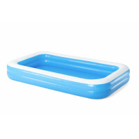 Bestway 1026034XXX20 54150 Family Pool, Planschbecken für Kinder, aufblasbar, blau, 305x183x46 cm, Color