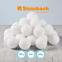 STEINBACH Filter Balls - Reinigende Filterbälle für Pools - Kompatibel mit Allen handelsüblichen Sandfilteranlagen - 2100 g