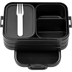 Mepal Bento-Einsatz für Lunchbox Take a Break Midi | Nordic black | praktischer Facheinsatz für getrennte Aufbewahrung | BPA-frei | spülmaschinenfest | ideal für Snacks & Meal Prep