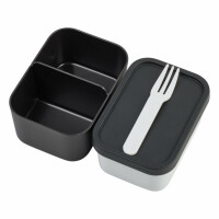 Mepal Bento-Einsatz für Lunchbox Take a Break Midi | Nordic black | praktischer Facheinsatz für getrennte Aufbewahrung | BPA-frei | spülmaschinenfest | ideal für Snacks & Meal Prep
