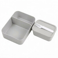 Mepal Bento-Einsatz für Lunchbox Take a Break Large | Cool grey | praktischer Facheinsatz für getrennte Aufbewahrung | BPA-frei | spülmaschinenfest | ideal für Snacks & Meal Prep