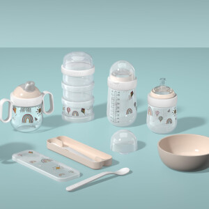 Mepal - Fütterlöffel Mio Little Dutch - Babylöffel - Kleinkind Fütterlöffel - Spülmaschinengeeignet & BPA frei - 2er Set - Fairy Garden