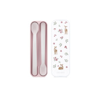 Mepal - Fütterlöffel Mio Little Dutch - Babylöffel - Kleinkind Fütterlöffel - Spülmaschinengeeignet & BPA frei - 2er Set - Fairy Garden