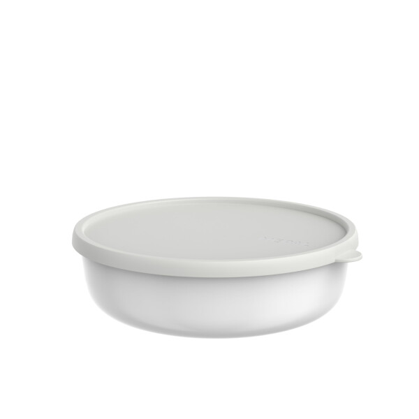 Mepal - Mikrowellengeschirr Lumina - Frischhaltedosen mit Deckel für Kühlschrank, Gefrierschrank, Dampfgarer & Mikrowelle - Mikrowellenschüsseln mit Deckel - Aufbewahrungsbox - 2000 ml - White