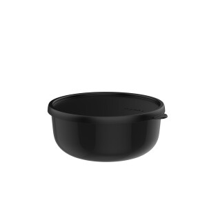 Mepal - Mikrowellengeschirr Lumina - Frischhaltedosen mit Deckel für Kühlschrank, Gefrierschrank, Dampfgarer & Mikrowelle - Mikrowellenschüsseln mit Deckel - Aufbewahrungsbox - 1500 ml - Nordic black