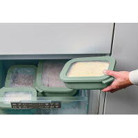 Mepal Multi Bowl Cirqula Rectangular - Mikrowellen Geschir - Geeignet als Luftdichte Aufbewahrungsbox für den Kühlschrank, Mikrowellengeschirr & als Frischhaltedosen - 750 ml - Nordic Sage