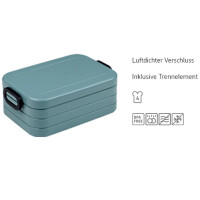 Mepal - Lunchbox Take A break midi - Brotdose mit Trennwand - Geeignet fur bis zu 4 butterbrote - 900 ml - Nordic sage