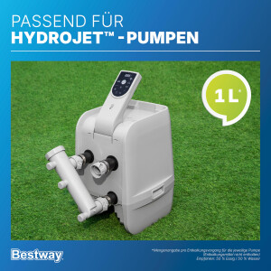 Bestway Lay-Z-Spa Entkalker-Adapter für Pumpeneinheiten ? Zubehör gegen Kalk & E02-Fehler, für AirJet & HydroJet Pumpen, Wartung ohne Ausbau (ohne Entkalkungsmittel)