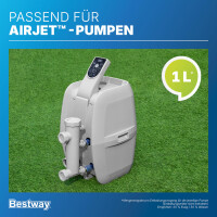 Bestway Lay-Z-Spa Entkalker-Adapter für Pumpeneinheiten ? Zubehör gegen Kalk & E02-Fehler, für AirJet & HydroJet Pumpen, Wartung ohne Ausbau (ohne Entkalkungsmittel)