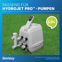 Bestway Lay-Z-Spa Entkalker-Adapter für Pumpeneinheiten ? Zubehör gegen Kalk & E02-Fehler, für AirJet & HydroJet Pumpen, Wartung ohne Ausbau (ohne Entkalkungsmittel)