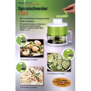 TV Unser Original | Maxx Cuisine 06519 Spiralschneider mit 3 Schneidesätze - Grün