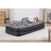 Bestway TriTech Luftbett Aerolux mit integrieter Elektropumpe Single XL/Mid 191 x 97 x 46 cm, Schwarz