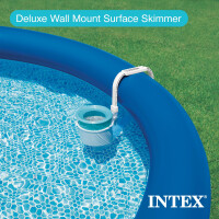 Intex Oberflächenskimmer - Deluxe Oberflächenskimmer zur Wandmontage - Hängeskimmer, 28000E, Grau, 20.96 x 24.13 x 33.02 cm