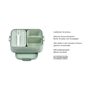 Mepal | Midi Brotdose | Lunchbox für 2 Sandwiches oder 4 Brotscheiben | Meal Prep Box | Brotdose für Erwachsene | Essenbox mit Unterteilung | Vivid Lilac