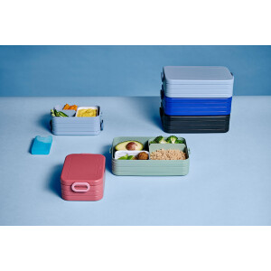 Mepal | Midi Brotdose | Lunchbox für 2 Sandwiches oder 4 Brotscheiben | Meal Prep Box | Brotdose für Erwachsene | Essenbox mit Unterteilung | Vivid Lilac