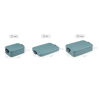 Mepal - Lunchbox Take a Break Large - Brotdose To Go - Für 4 Sandwiches oder 8 Brotscheiben - Meal Prep Box - Essensbox mit Unterteilung - Spülmaschinenfest - 1500 ml - Vivid Lilac