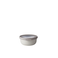 Mepal - Multi Bowl Cirqula Round - Vorratsdose mit Deckel - Geeignet als Luftdichte Aufbewahrungsbox für den Kühlschrank, Mikrowellengeschirr & als Frischhaltedosen - 350 ml - Nordic White