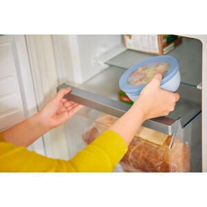 Mepal - Multi Bowl Cirqula Round - Vorratsdose mit Deckel - Geeignet als Luftdichte Aufbewahrungsbox für den Kühlschrank, Mikrowellengeschirr & als Frischhaltedosen - 1250 ml - Nordic White