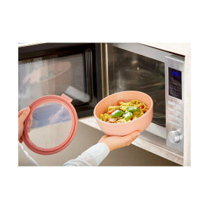 Mepal - Multi Bowl Cirqula Round - Vorratsdose mit Deckel - Geeignet als Luftdichte Aufbewahrungsbox für den Kühlschrank, Mikrowellengeschirr & als Frischhaltedosen - 1250 ml - Nordic White