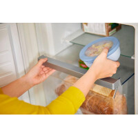 Mepal - Multi Bowl Cirqula Round - Vorratsdose mit Deckel - Geeignet als Luftdichte Aufbewahrungsbox für den Kühlschrank, Mikrowellengeschirr & als Frischhaltedosen - 1250 ml - Nordic White